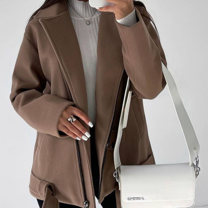 Lapel | Long Sleeve Wool Coat