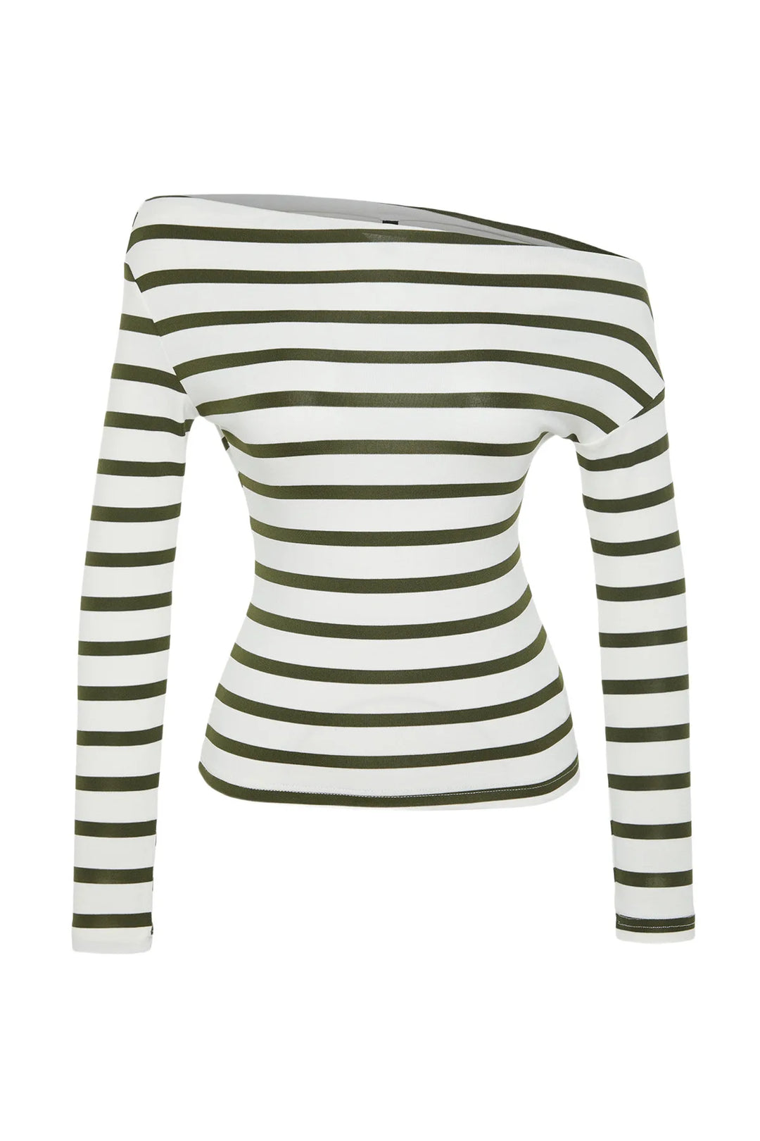 Women's Striped LONG slim Blouse