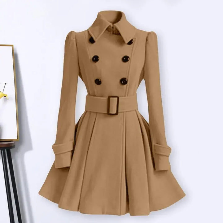 Sandy | Belt Buckle Coat Dress