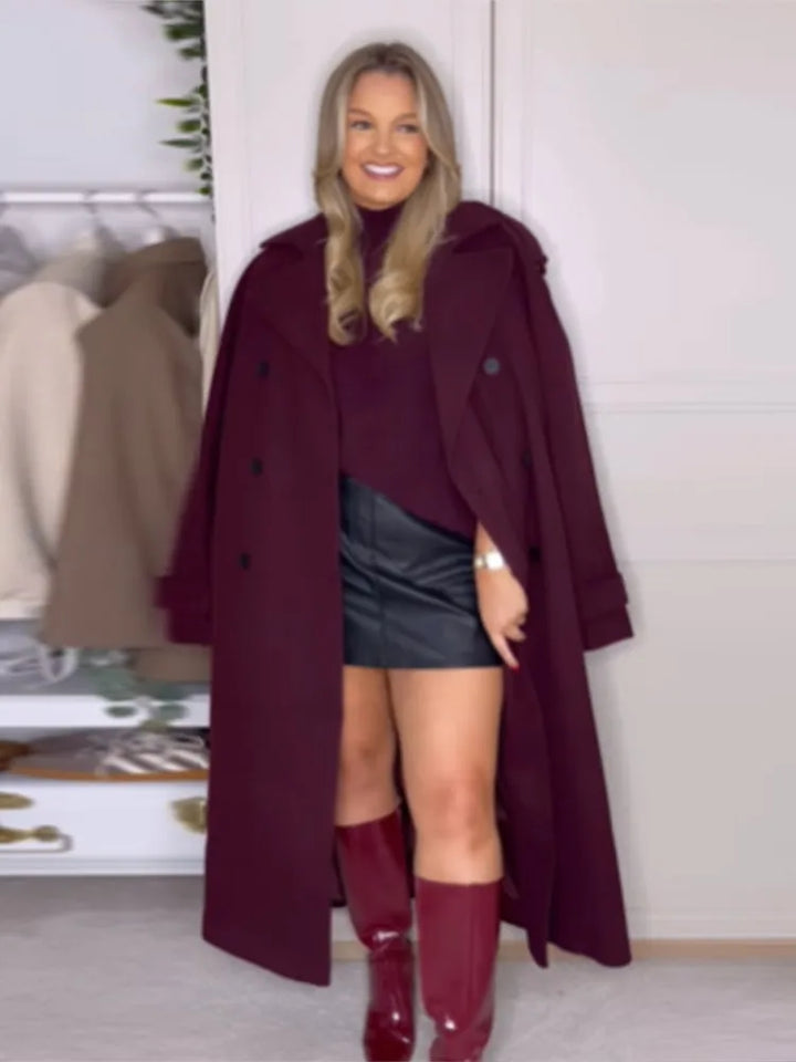 Bondy | Long Burgundy Street Coat