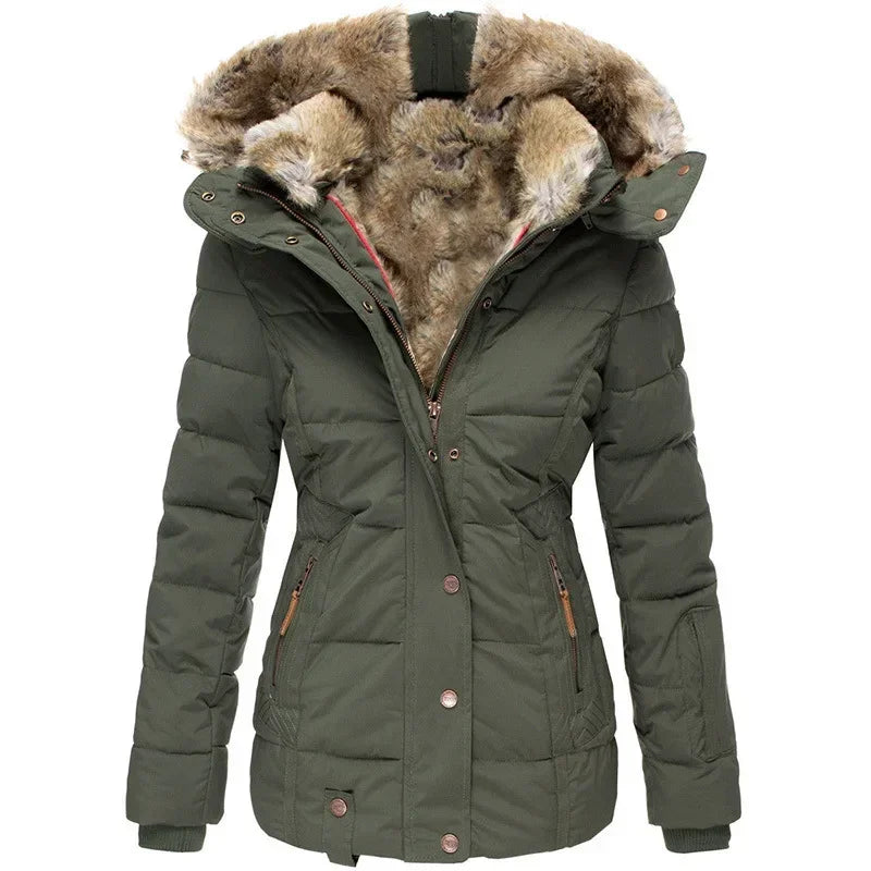 Celen - Warm fur-lined winter coat