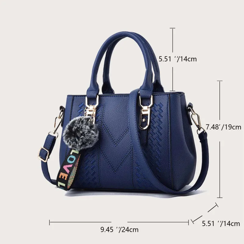 Embroidery Leather Handbag for Women