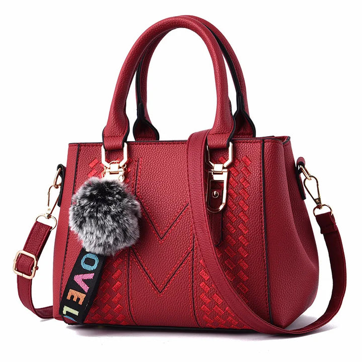 Embroidery Leather Handbag for Women