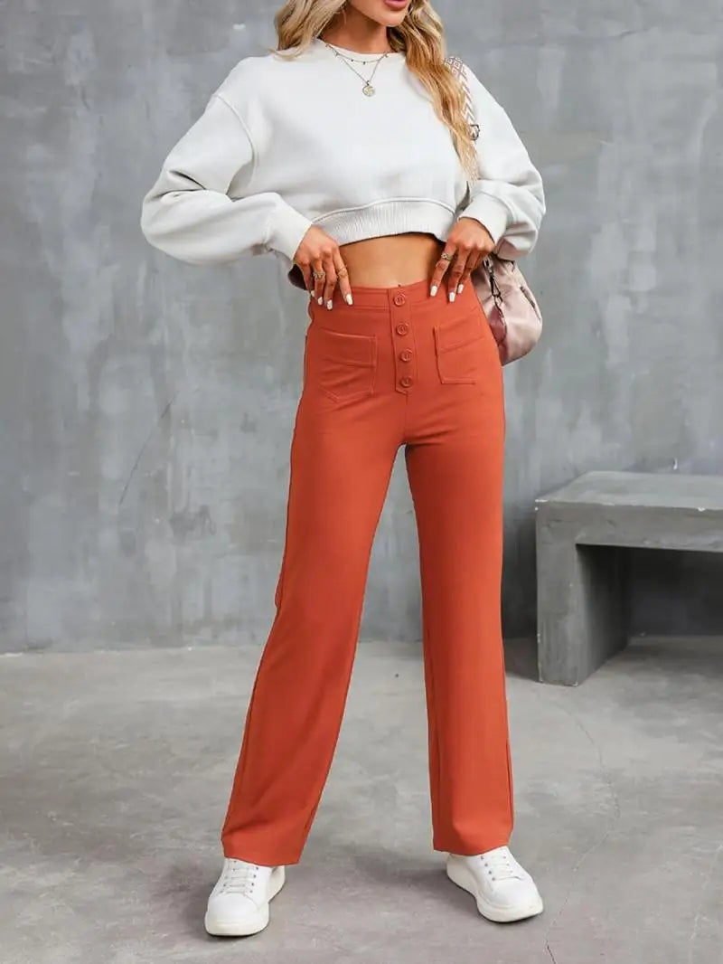 The Soft Comfortable High-Waisted Pants 2024