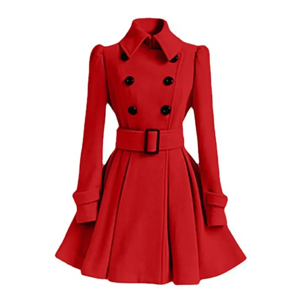 Sandy | Belt Buckle Coat Dress