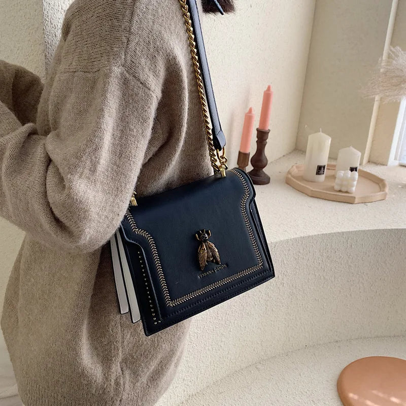 Luxury Retro Bee Female Shoulder Bag