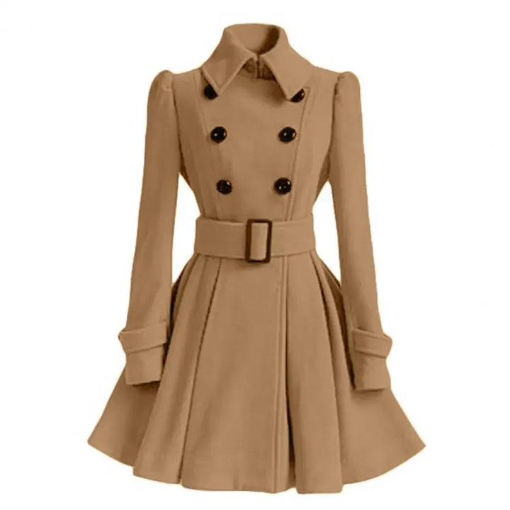 Sandy | Belt Buckle Coat Dress