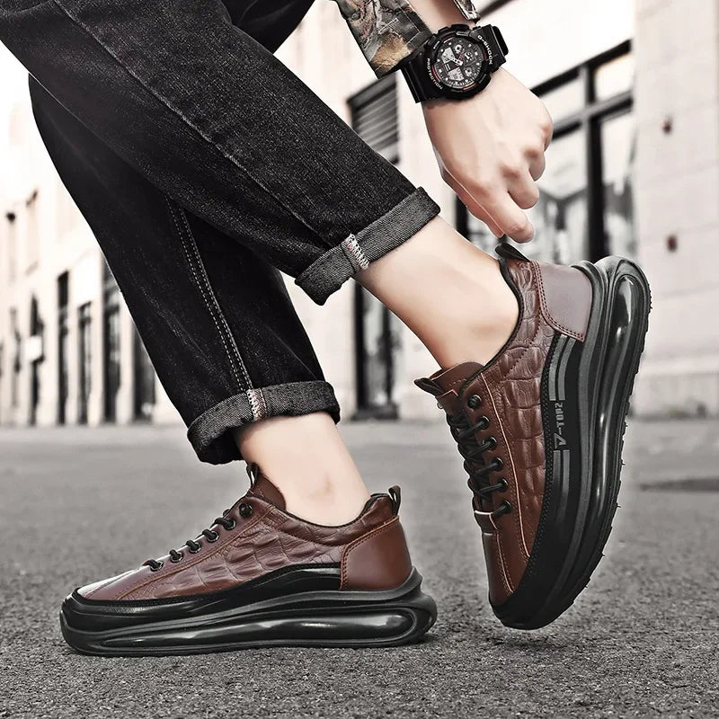 Zapatos | Casual Leather Retro Shoes