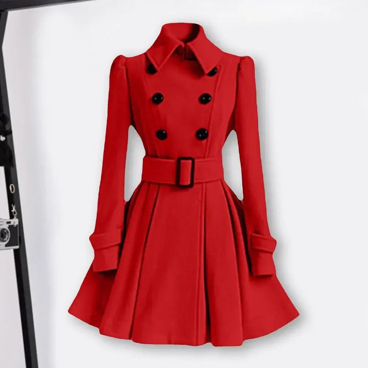 Sandy | Belt Buckle Coat Dress