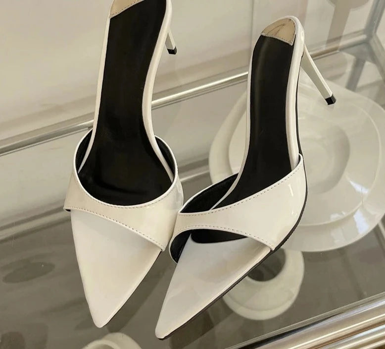 Sexy Thin Heels Slipper For Women Summer Fashion Pointed