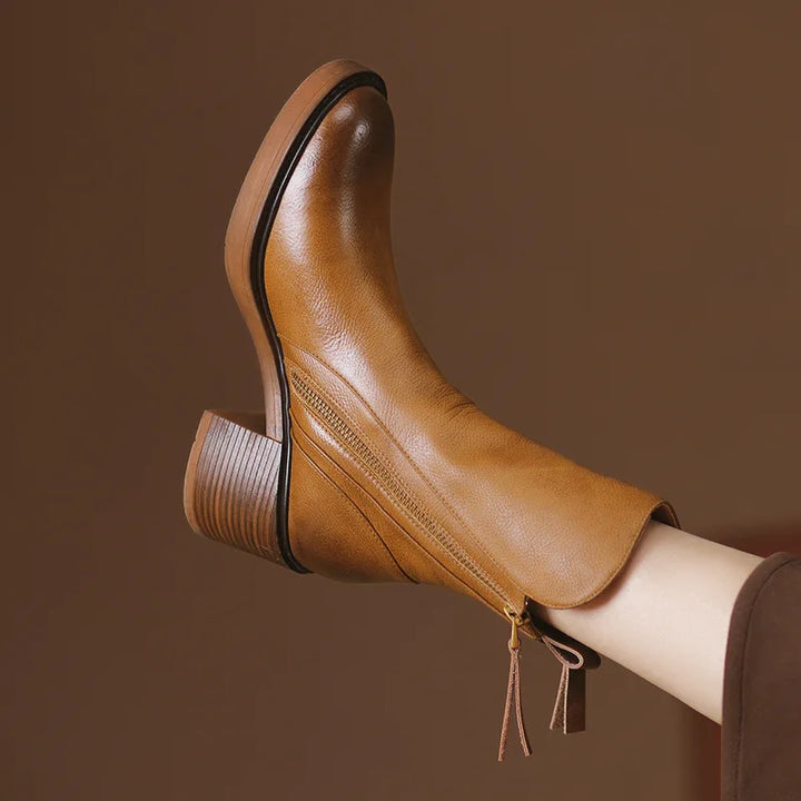 Ellena | Leather Ankle Boots