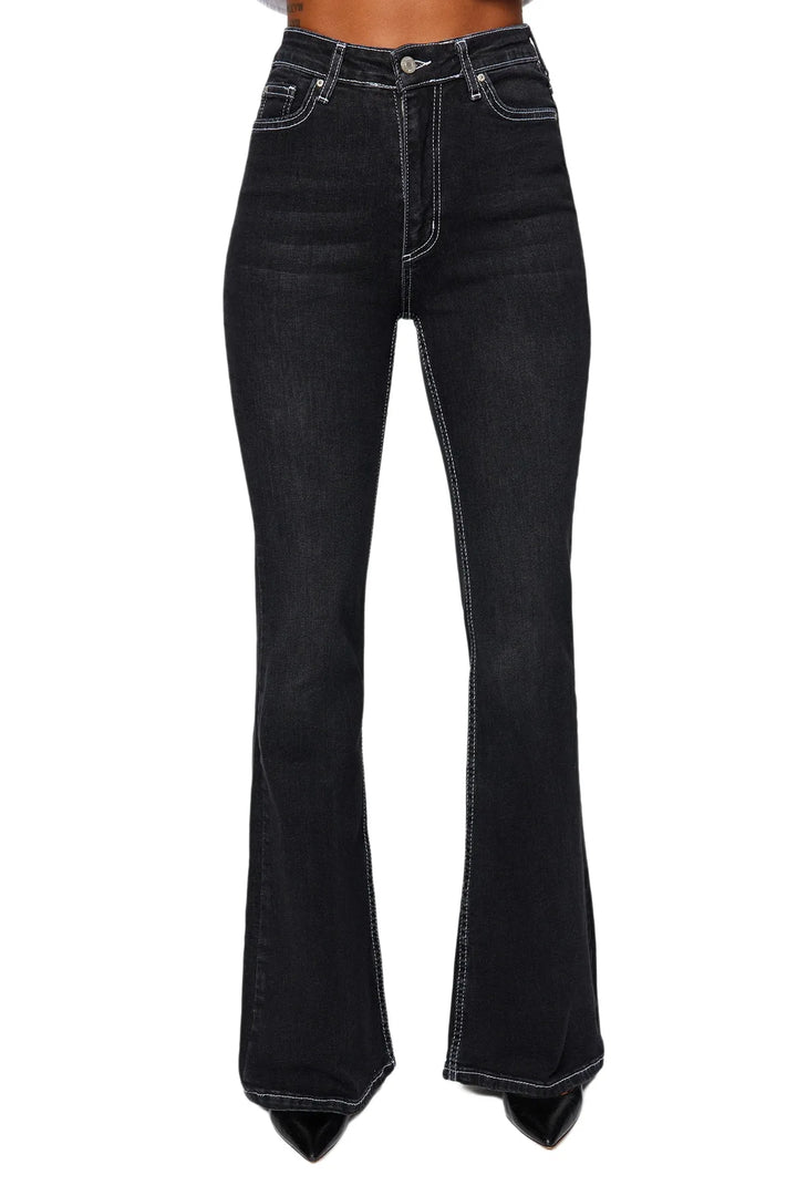 Women' Flare High Waist Denim Jeans