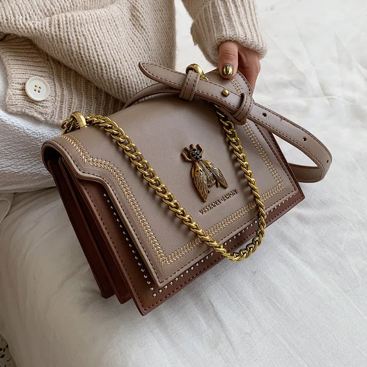 Luxury Retro Bee Female Shoulder Bag