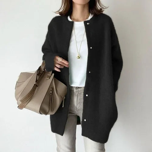 Lila | Luxe Button-Down Cardigan Coat Women's Fashion