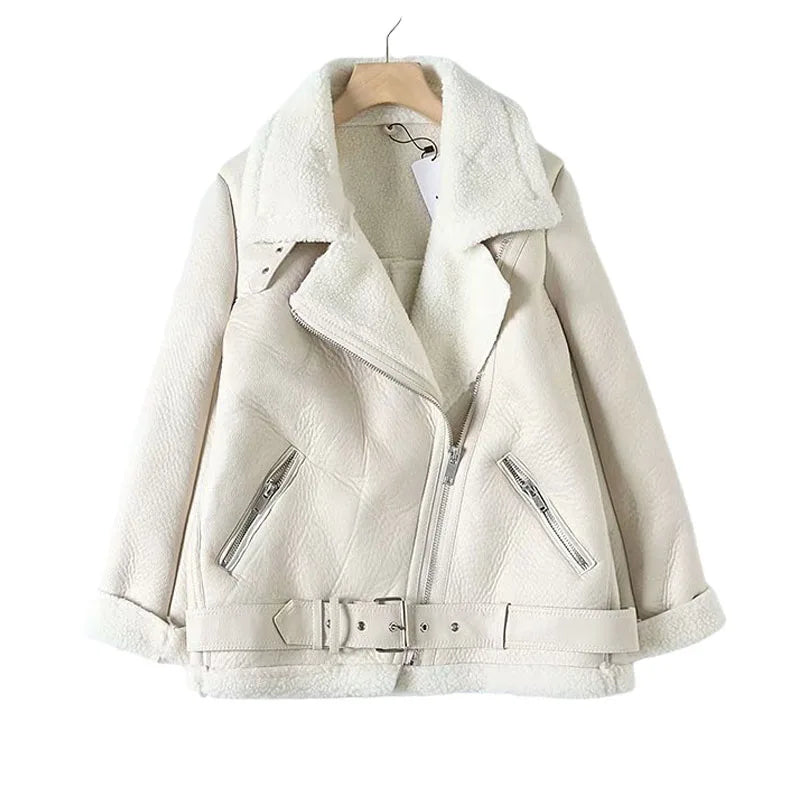 Zora | Fur Leather Jacket