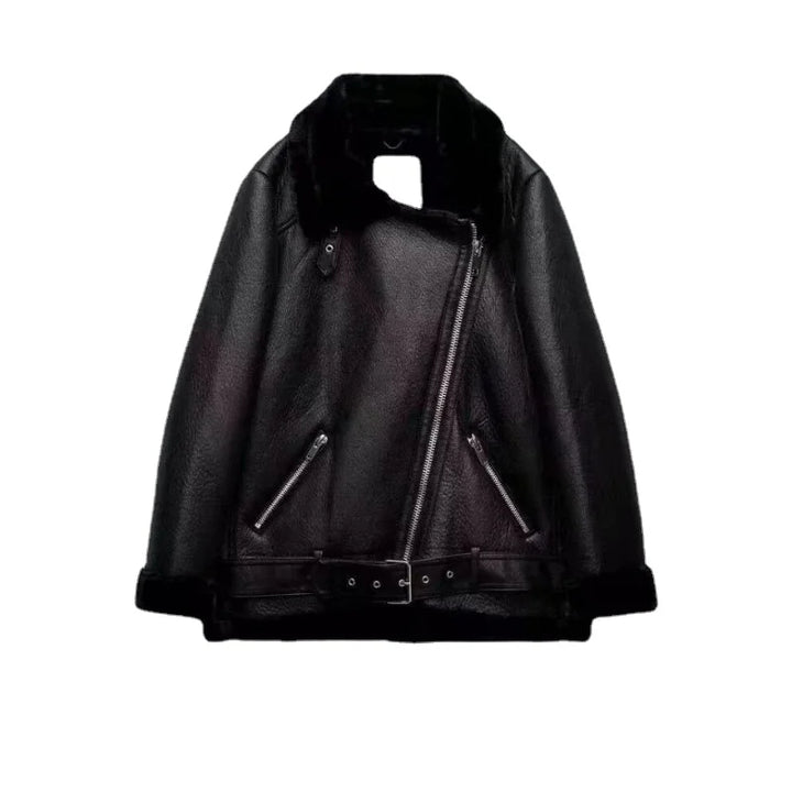 Zora | Fur Leather Jacket