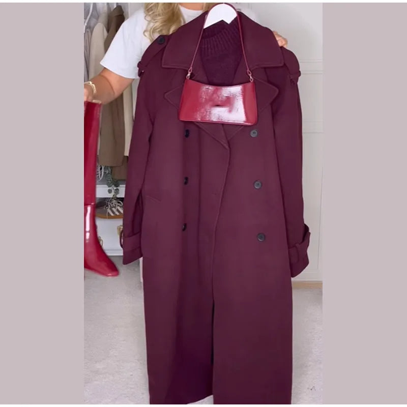 Bondy | Long Burgundy Street Coat