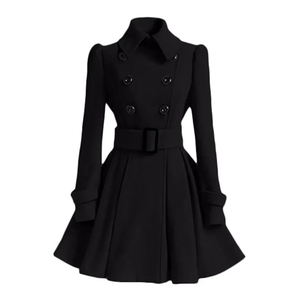 Sandy | Belt Buckle Coat Dress