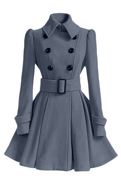 Sandy | Belt Buckle Coat Dress